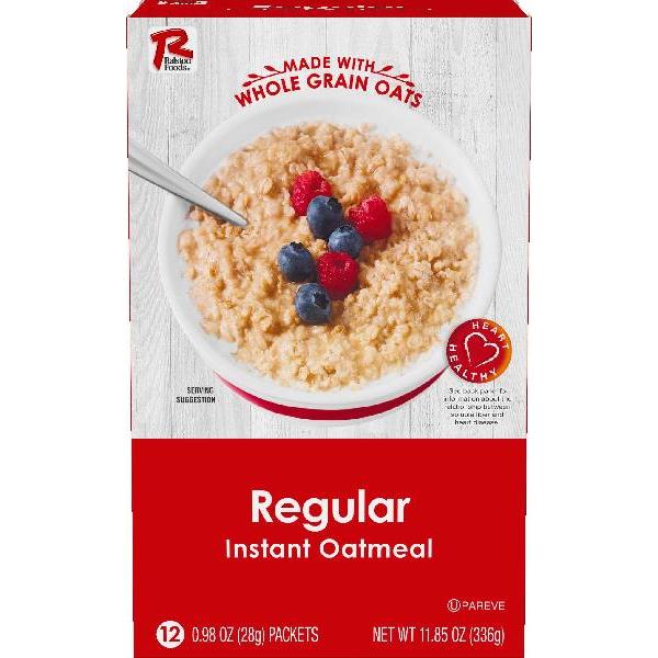 Ralston Foods Regular Instant Oatmeal 11.86 Ounce Size - 12 Per Case.