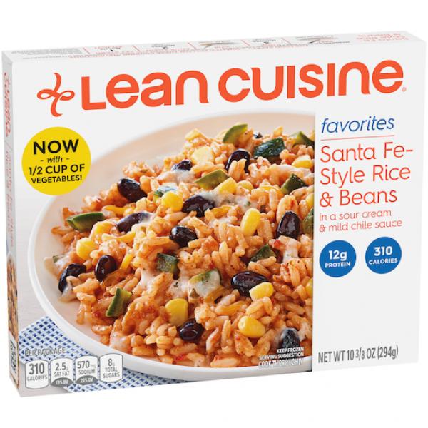 Lean Cuisine One Dish Favorites Meal Santa Festyle Rice & Beans 10.375 Ounce Size - 12 Per Case.