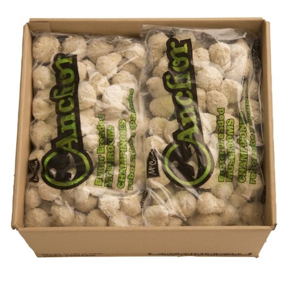 Butter Breaded Mushrooms 2.5 Pound Each - 6 Per Case.