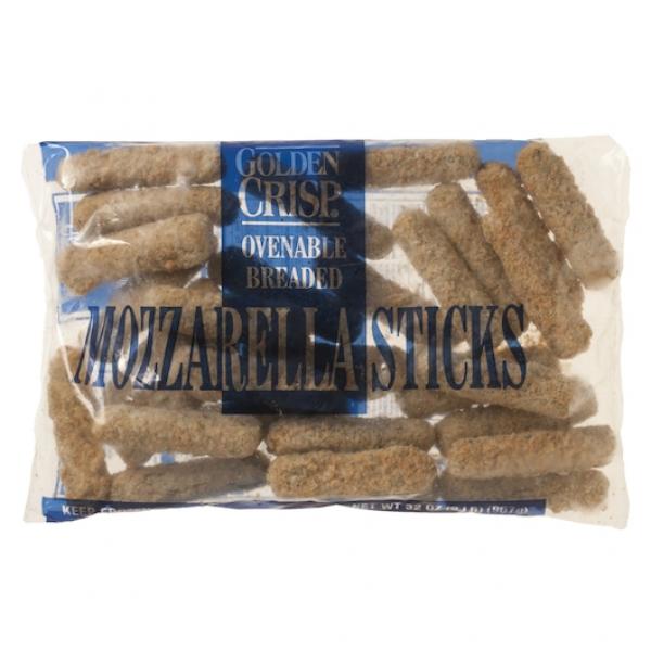 Ovenable Breaded Mozzarella Sticks 2 Pound Each - 6 Per Case.