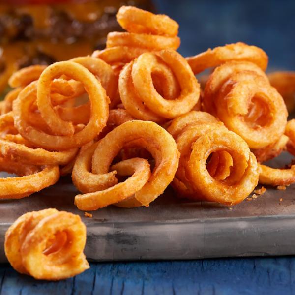 6" Thin Regular Cut Frozen French Fried Potatoes 5 Pound Each - 6 Per Case.