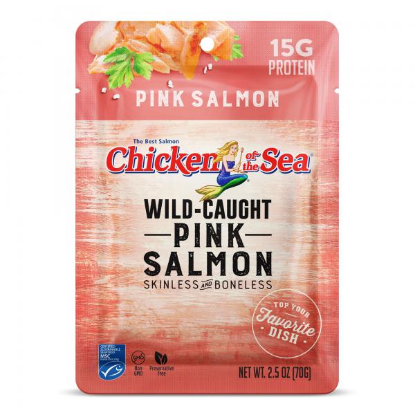 Chicken Of The Sea Skinlessboneless Pink Salmon Pouch 2.5 Ounce Size - 12 Per Case.