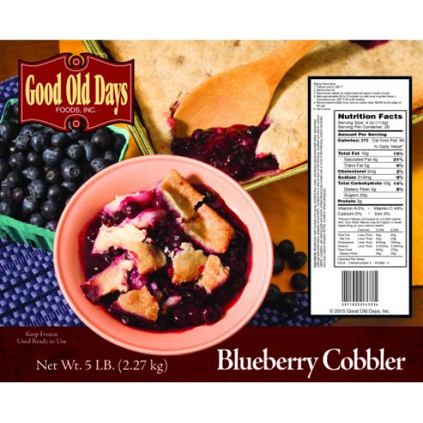 Blueberry Cobbler 5 Pound Each - 2 Per Case.