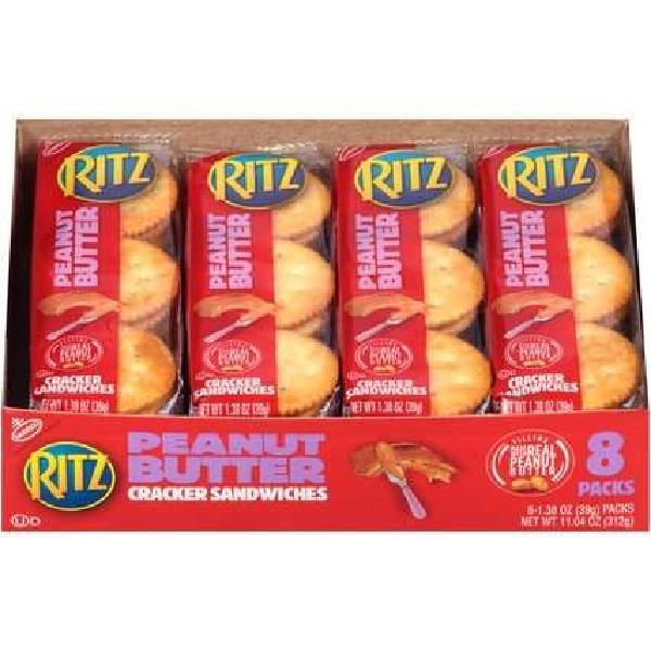 Ritz Lunchbox Crackers Peanut Butter Z 1.38 Ounce Size - 112 Per Case.