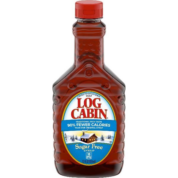 Log Cabin Sugar Free Syrup 12 Fluid Ounce - 12 Per Case.