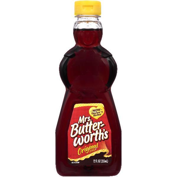 Mrs Butterworth's Original Thick And Rich Pancake Syrup 12 Fluid Ounce - 12 Per Case.