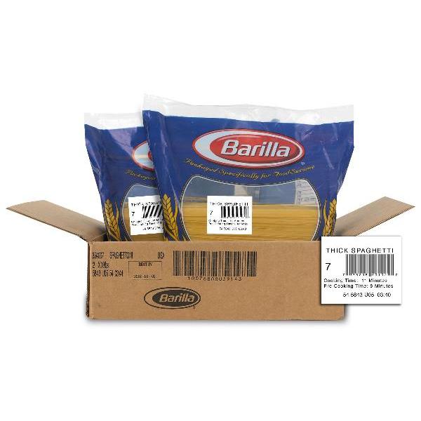 Thick Spaghetti Barilla USA 160 Ounce Size - 2 Per Case.
