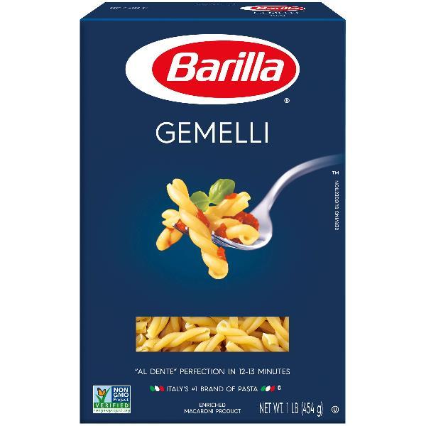 Gemelli Barilla USA 16 Ounce Size - 16 Per Case.