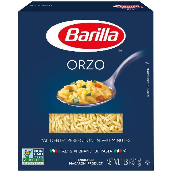 Orzo Barilla USA 16 Ounce Size - 16 Per Case.
