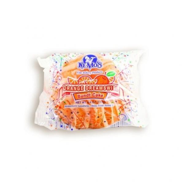 Cake Orange Dream Swirl Bundt 4 Ounce Size - 12 Per Case.