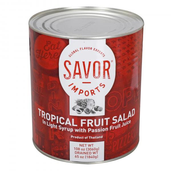 Tropical Fruit Salad Light Syrup Can 10 Each - 6 Per Case.