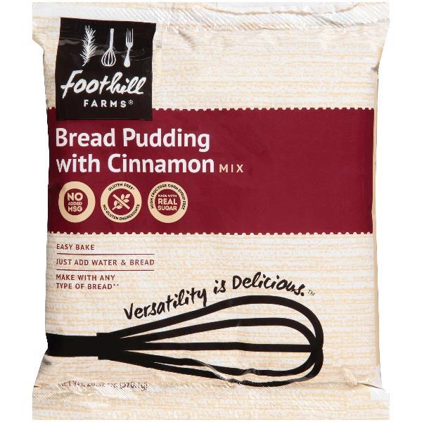 Foothill Farms Bread Pudding With Cinnamon Mix 20.32 Ounce Size - 8 Per Case.