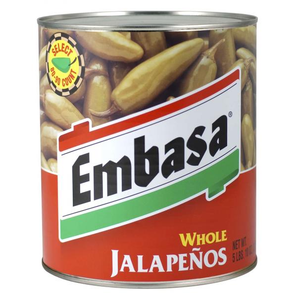Embasa Whole Jalapenos In Escabeche 92 Ounce Size - 6 Per Case.