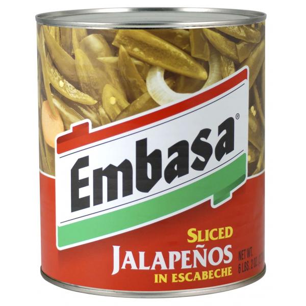 Embasa Sliced Jalapenos In Escabeche 98 Ounce Size - 6 Per Case.