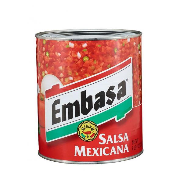 Embasa Salsa Mexicana Medium 99 Ounce Size - 6 Per Case.