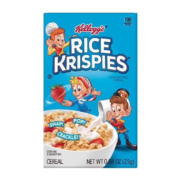 Kellogg's Rice Krispies Cereal 0.88 Ounce Size - 70 Per Case.