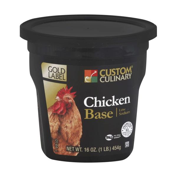 Base Chicken Low Sodium Gluten Free No Msg Added Paste 1 Pound Each - 6 Per Case.