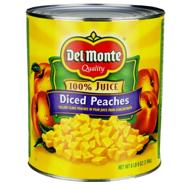 Del Monte® Diced Peaches In Pear Juice Can 105 Ounce Size - 6 Per Case.