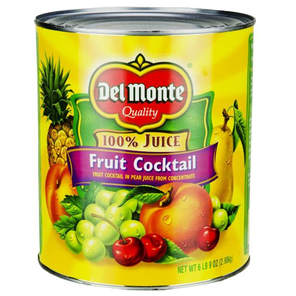 Del Monte™ Fruit Cocktail In Pear Juice Can 105 Ounce Size - 6 Per Case.