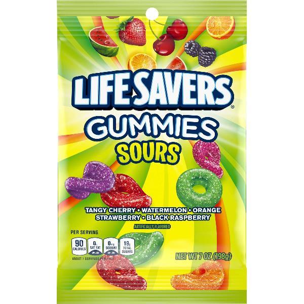 Life Savers Gummies Sours Per 7 Ounce Size - 12 Per Case.