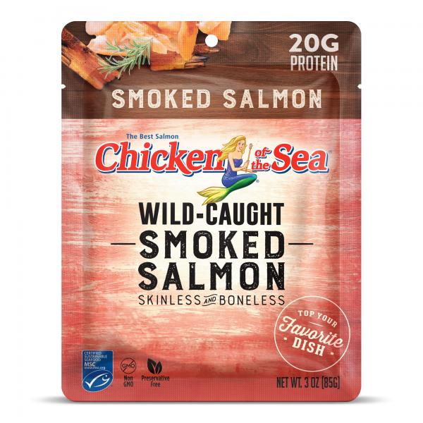 Chicken Of The Sea Smoked Salmon Pouch 3 Ounce Size - 12 Per Case.