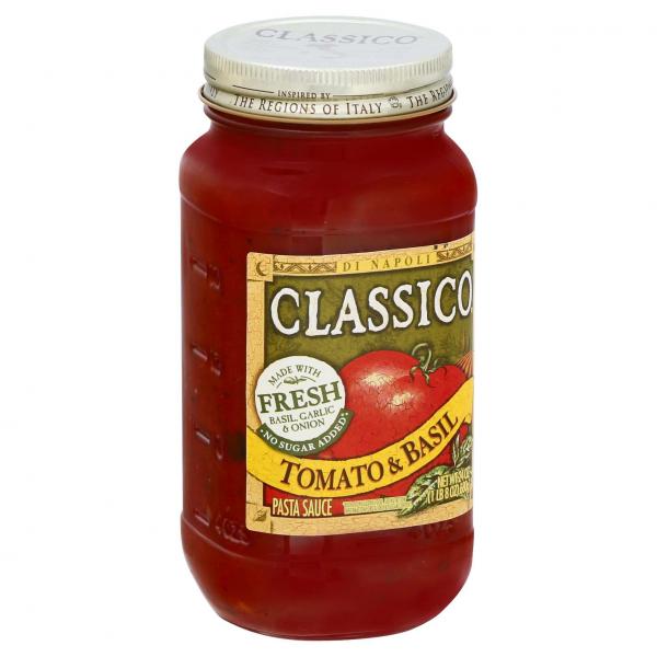 Classico Sauce Classico Tomato & Basil, 24 Ounce Size - 12 Per Case.