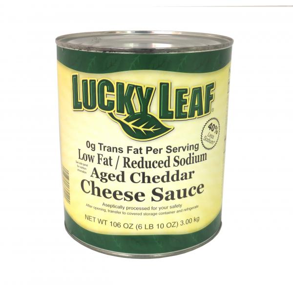 Lucky Leaf Low Fatreduced Sodium Aged Cheddar Cheese Sauce Tffphof Cans 106 Ounce Size - 6 Per Case.