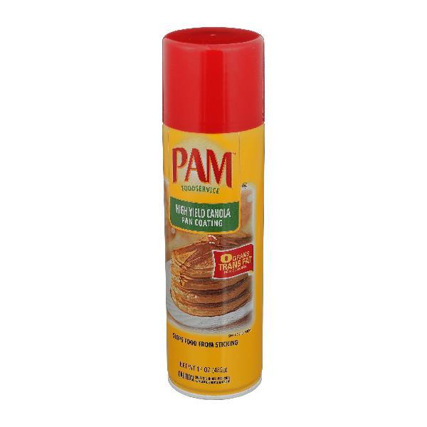 Pam® High Yield Canola Spray 17 Ounce Size - 6 Per Case.