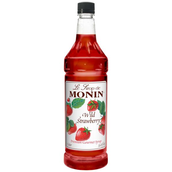 Monin Wild Strawberry 1 Liter - 4 Per Case.