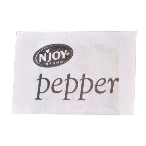 N'joy Pepper Packets 0.1 Grams Each - 6000 Per Case.