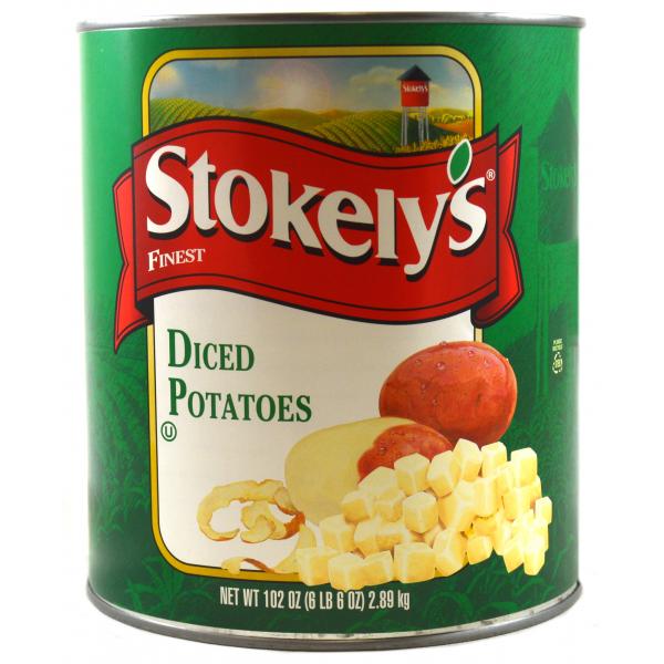 Potato Stokely Diced 102 Ounce Size - 6 Per Case.