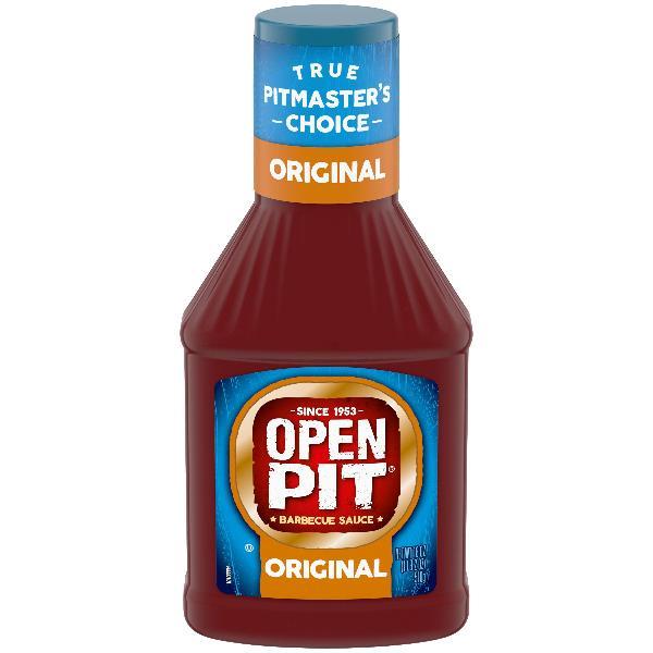Open Pit Blue Label Original Barbecue Sauce 18 Ounce Size - 12 Per Case.
