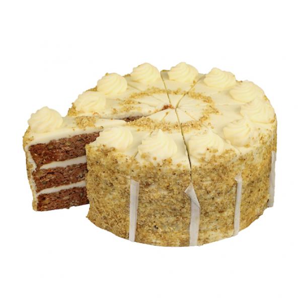 Lawler's Inch Carrot Cake Colossal Cut Cakes 112 Ounce Size - 2 Per Case.