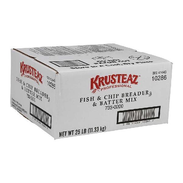 Krusteaz Professional Fish & Chip Breader & Batter Mix 25 Pound Each - 1 Per Case.