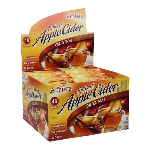 Alpine Spiced Cider Drink Mix 48 Count Packs - 6 Per Case.