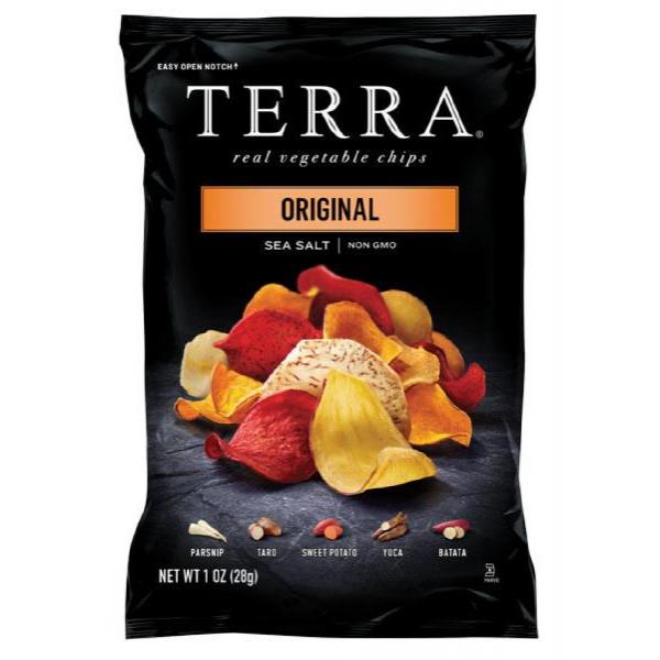 Terra Original Vegetable Chips 1 Ounce Size - 24 Per Case.