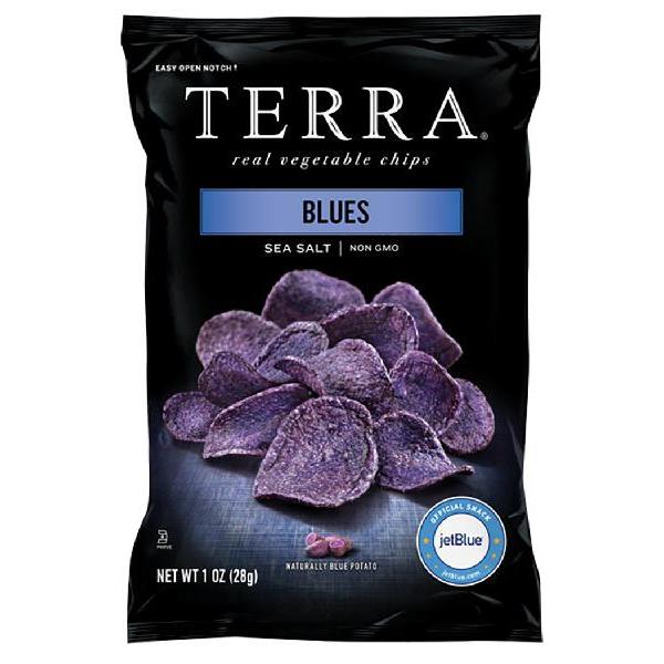 Terra Chips Blues Potato Chips 1 Ounce Size - 24 Per Case.