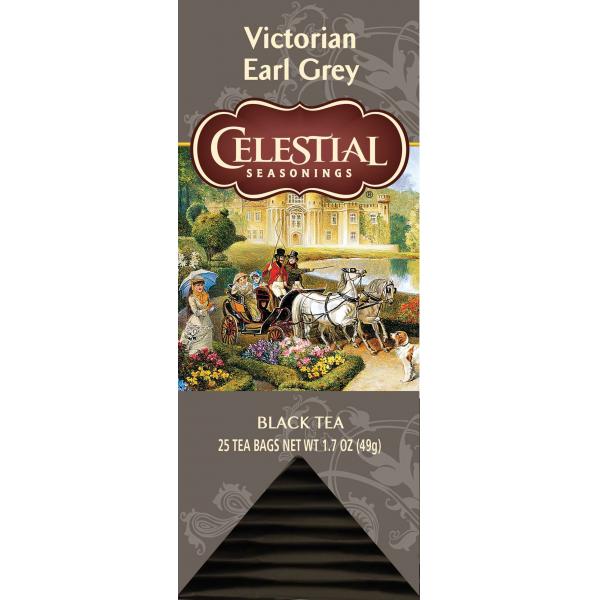 Celestial Seasonings Black Tea Victorian Earl Grey 25 Each - 6 Per Case.