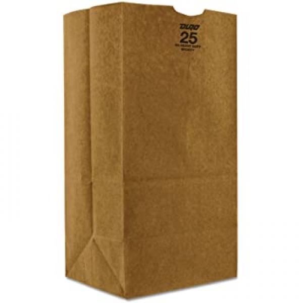 Natural Kraft Barrell Grocery Sack 500 Count Packs - 1 Per Case.