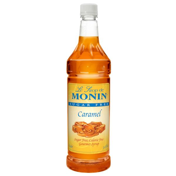 Monin Sugar Free Caramel 1 Liter - 4 Per Case.