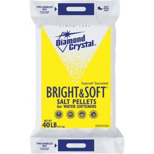 Diamond Crystal Bright & Soft Pellets 40 Pound Each - 1 Per Case.
