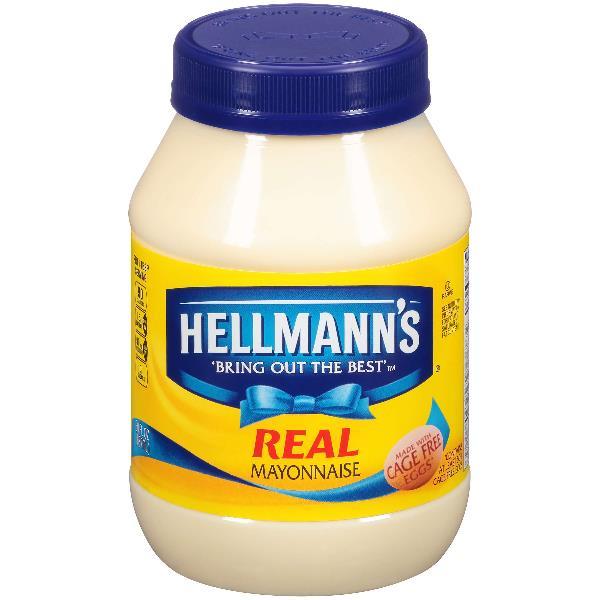Hellmann's Mayonnaise Real 30 Fluid Ounce - 15 Per Case.