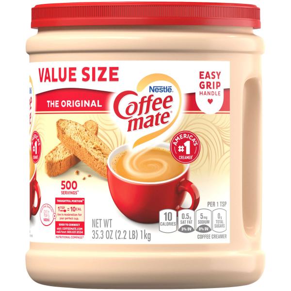 Nestle Coffee Mate Creamer Original Powder 35.3 Ounce Size - 6 Per Case.