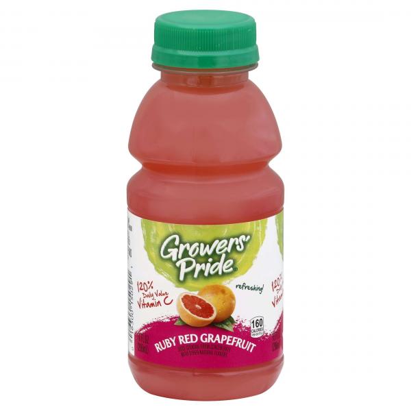 Fl Nat Growers' Pride From Concentrate Shelfstable Ruby Red Grapefruit Cocktail 10 Fluid Ounce - 24 Per Case.