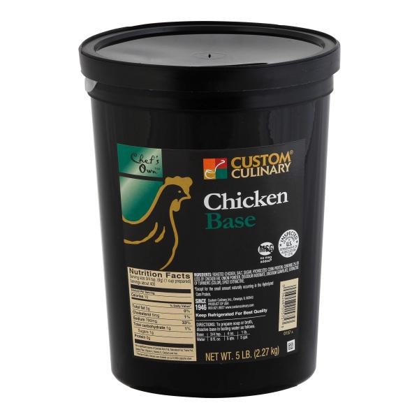 Base Chicken No Msg Added Paste Shelf Stable 5 Pound Each - 4 Per Case.