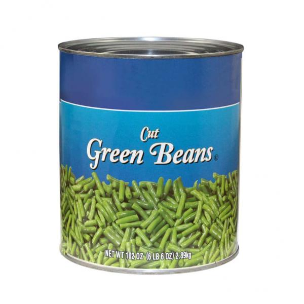Commodity Green Bean Fancy Sieve Can 10 Cans - 6 Per Case.