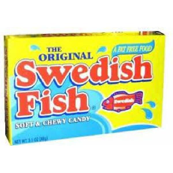 Swedish Fish Soft Candy Berry Fat Free 3.1 Ounce Size - 12 Per Case.