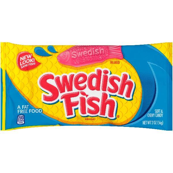 Swedish Fish Soft Candy Berry Fat Free Z 2 Ounce Size - 288 Per Case.