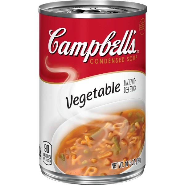 Campbell's Condensed Soup Red & White Vegetable 10.5 Ounce Size - 12 Per Case.
