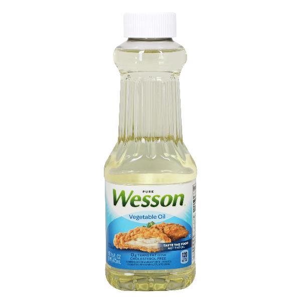 Wesson Vegetable Oil 16 Fluid Ounce - 16 Per Case.